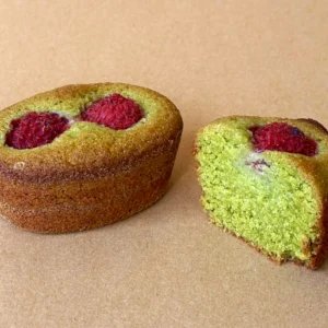 Matcha & Raspberry Friand (Flourless)